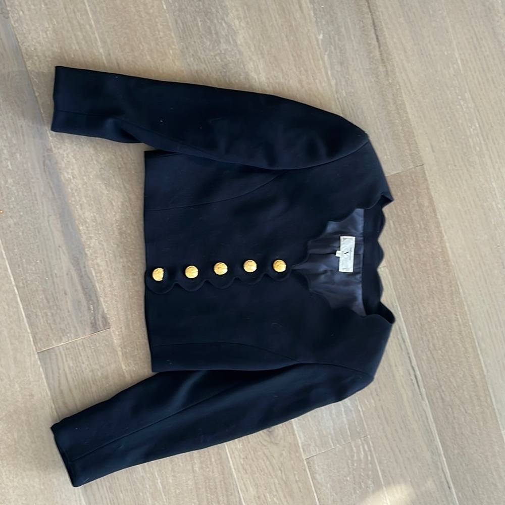 Valentino scalloped cropped jacket